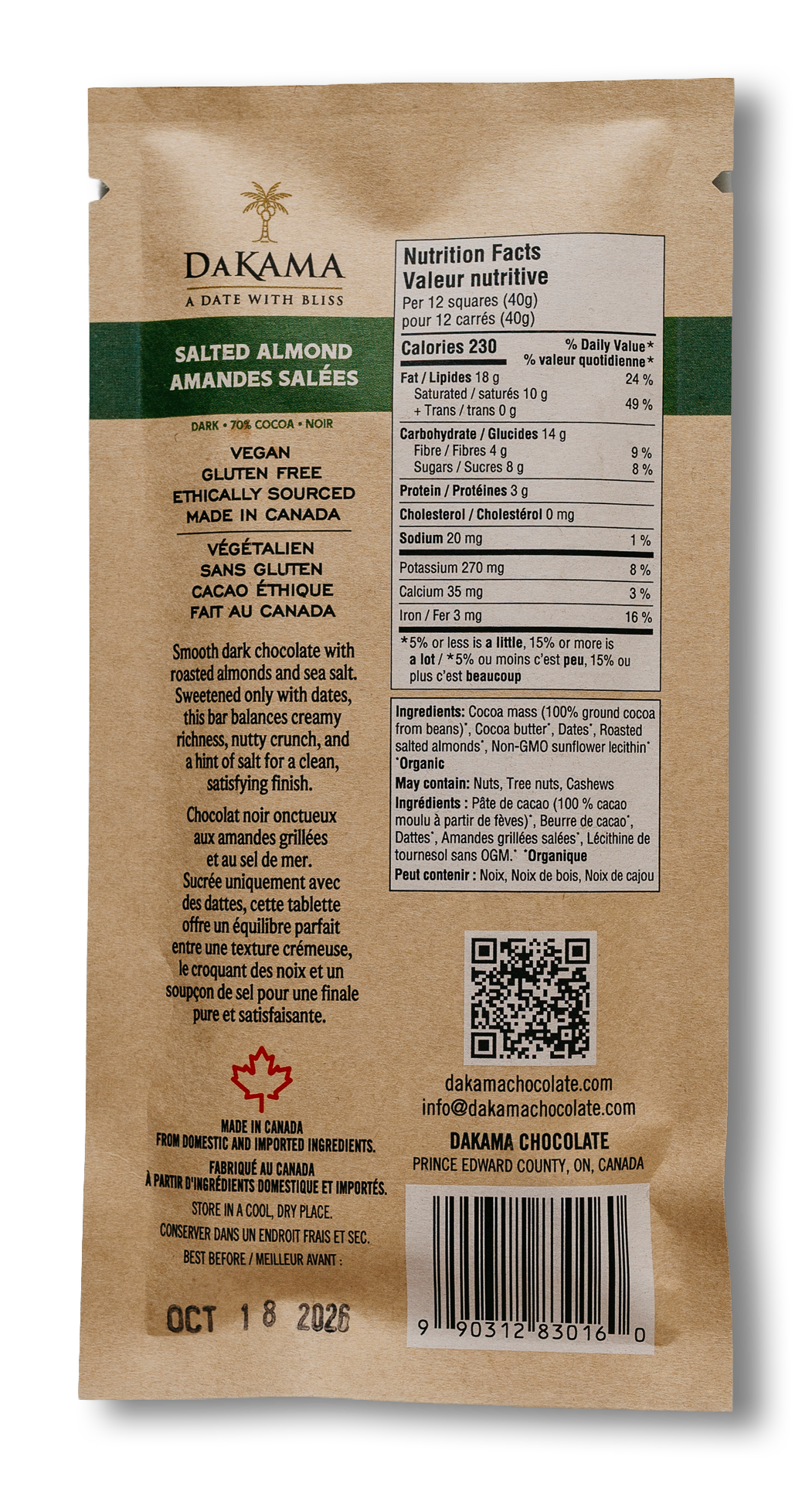 Dark Salted Almond - Case of 12