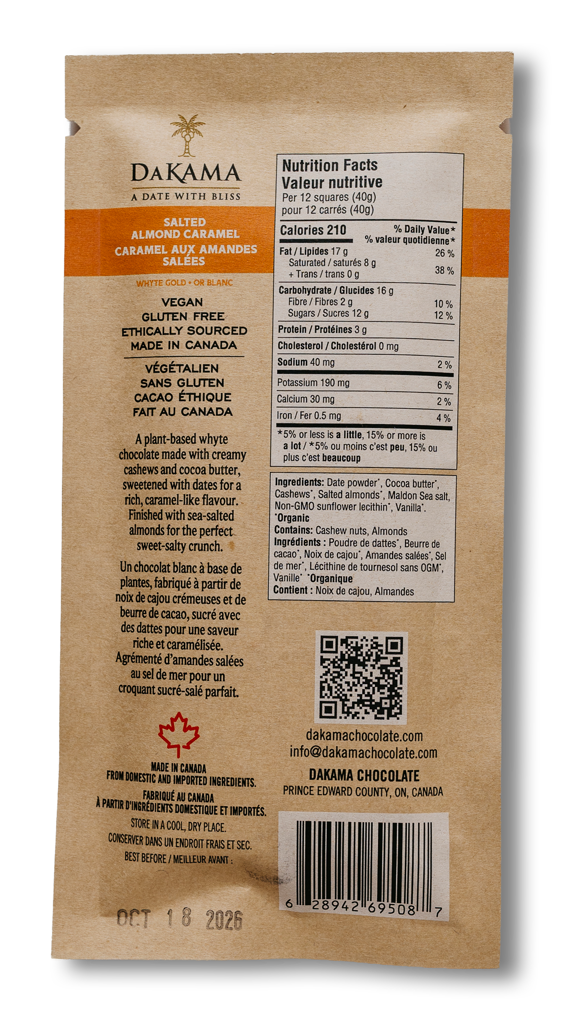 Whyte Gold Salted Almond Caramel - Case of 12